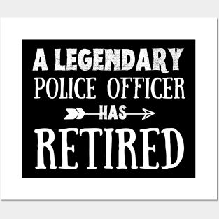 Funny Police Officer Retired 2023 Gift Idea Posters and Art